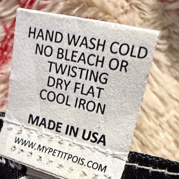 Petit Pois Denim Print Reversible Jacket with Pom Poms by Viviana Gabeiras - Picture 10 of 11